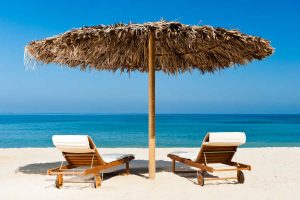 Sifawy Hotel Beach Sunbeds Jebel Sifah Resort Oman