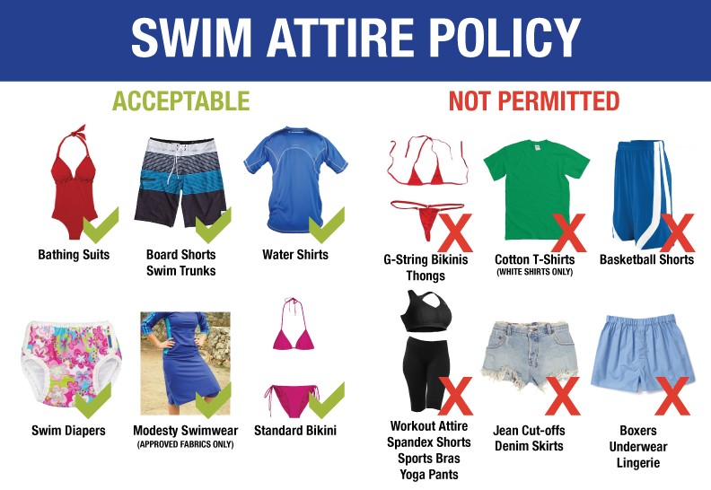 swim attire dress code by the pool