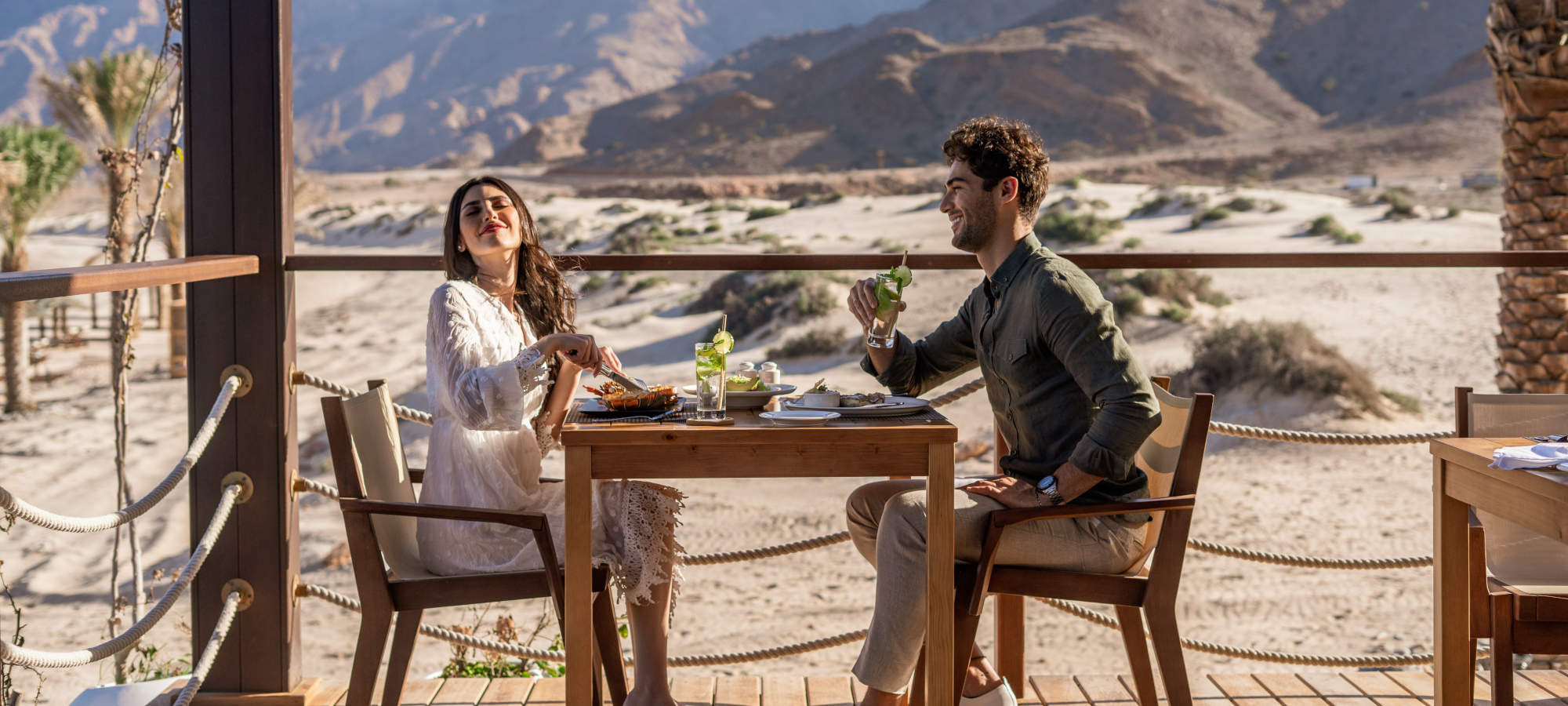 Romantic Lunch at Dunes by Jebel Sifah